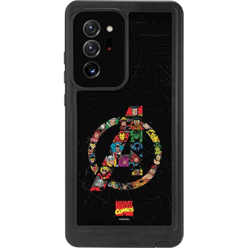Marvel Classic Comics Avengers Logo Galaxy Note20 Ultra 5G Waterproof Case